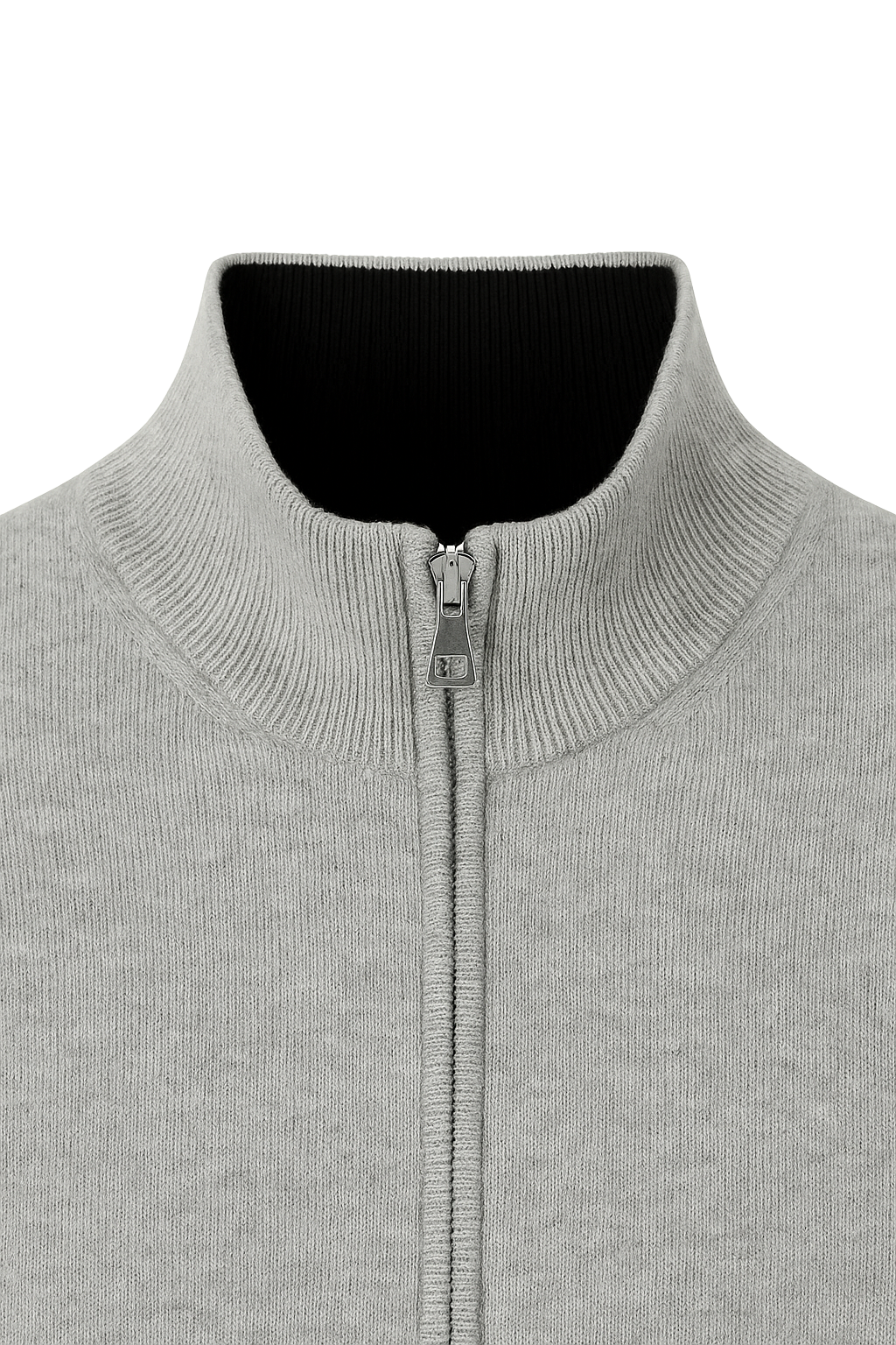 The Signature Zip Knit - Grey