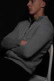 The Signature Zip Knit - Grey