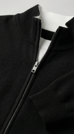The Signature Zip Knit - Black