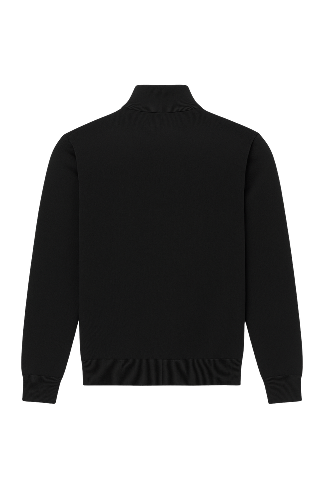 The Signature Zip Knit - Black