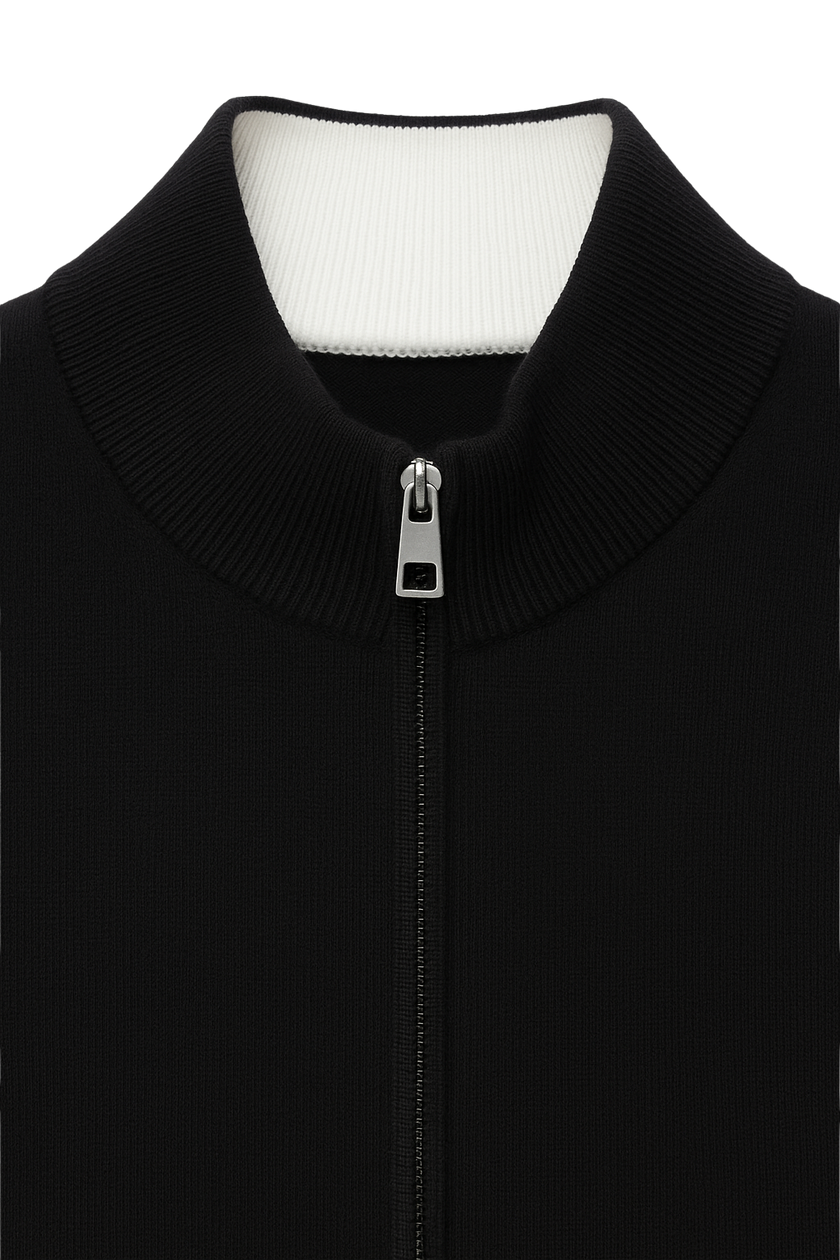 The Signature Zip Knit - Black